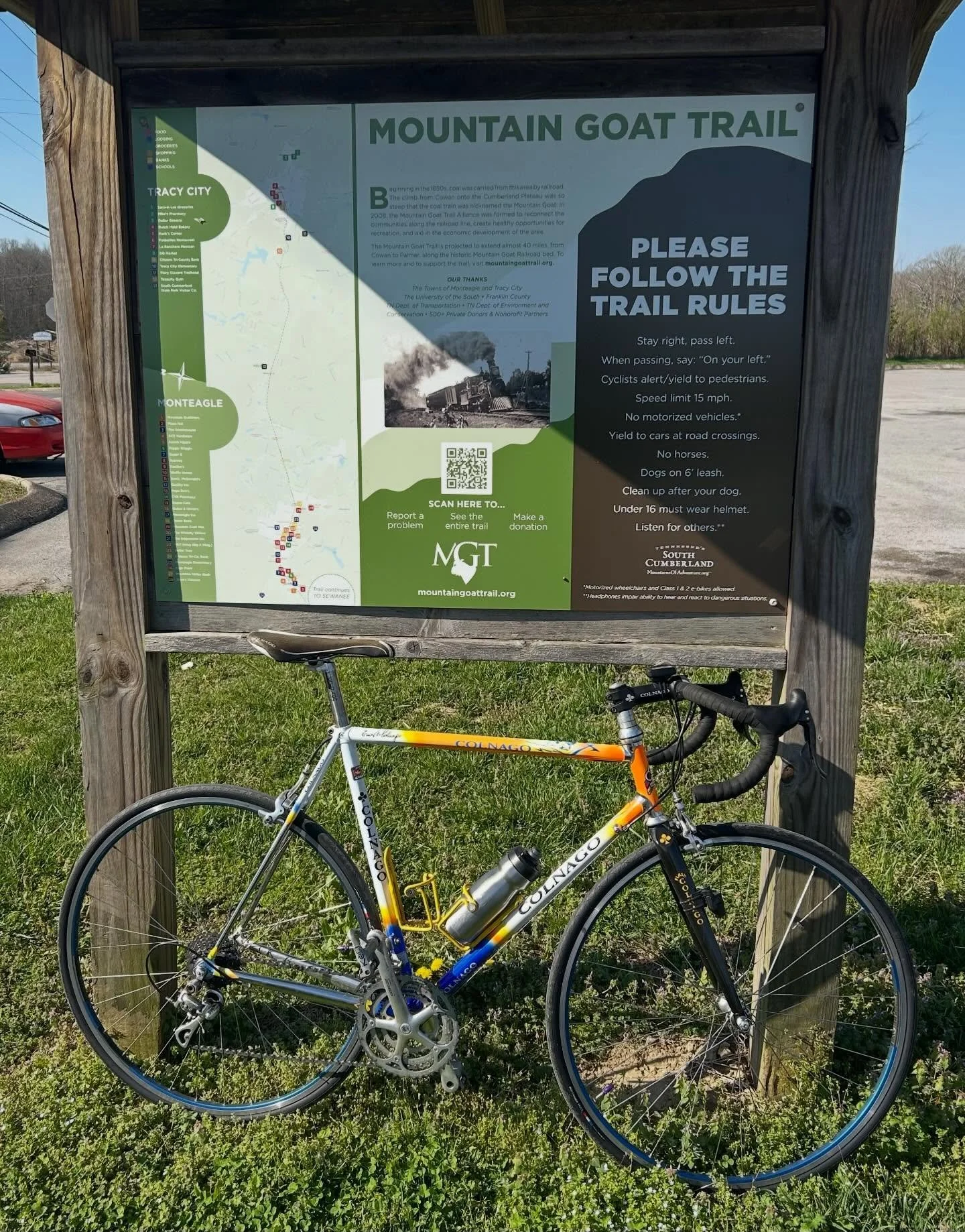 Road bike season! #mountaingoattrail @colnagocycling #Ilovespring