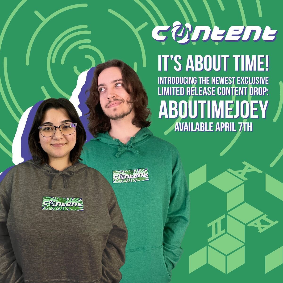 More @contentmerch featuring @aboutimejoey !
Available through the weekend