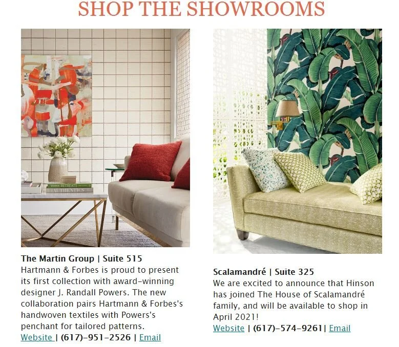 April Journal: Shop the Showrooms