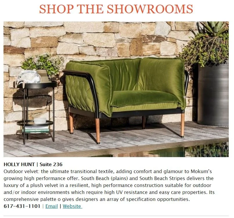 August Journal: Shop the Showrooms 
