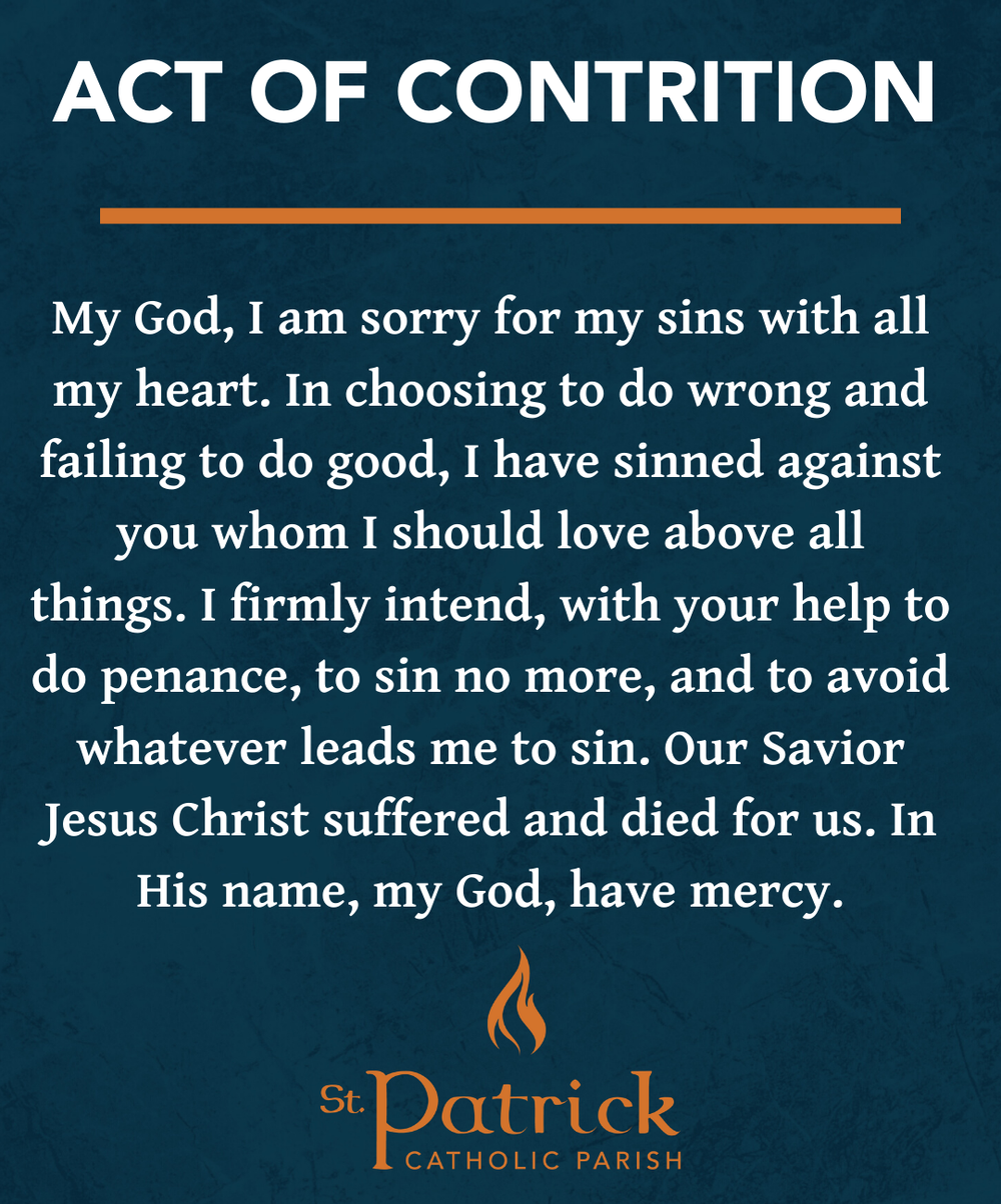 Confession Guide For Teens St Patrick Catholic Parish