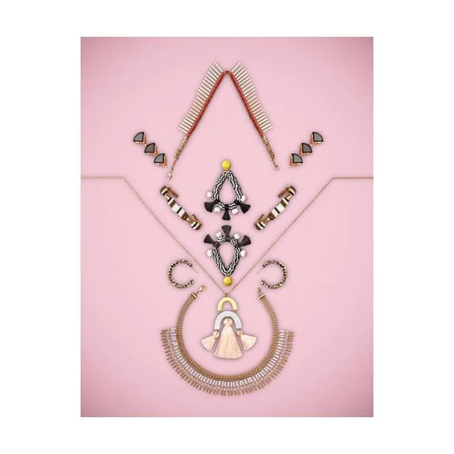 Jewelry with the amazing and wonderful Luis Albuquerque @luisalbuquerquephoto @helene.michael.a - Thank you for such amazing photography - always great working with you. #jewelry #photography #colour #pretty #fun #setlife #stilllife #ilovemyjob