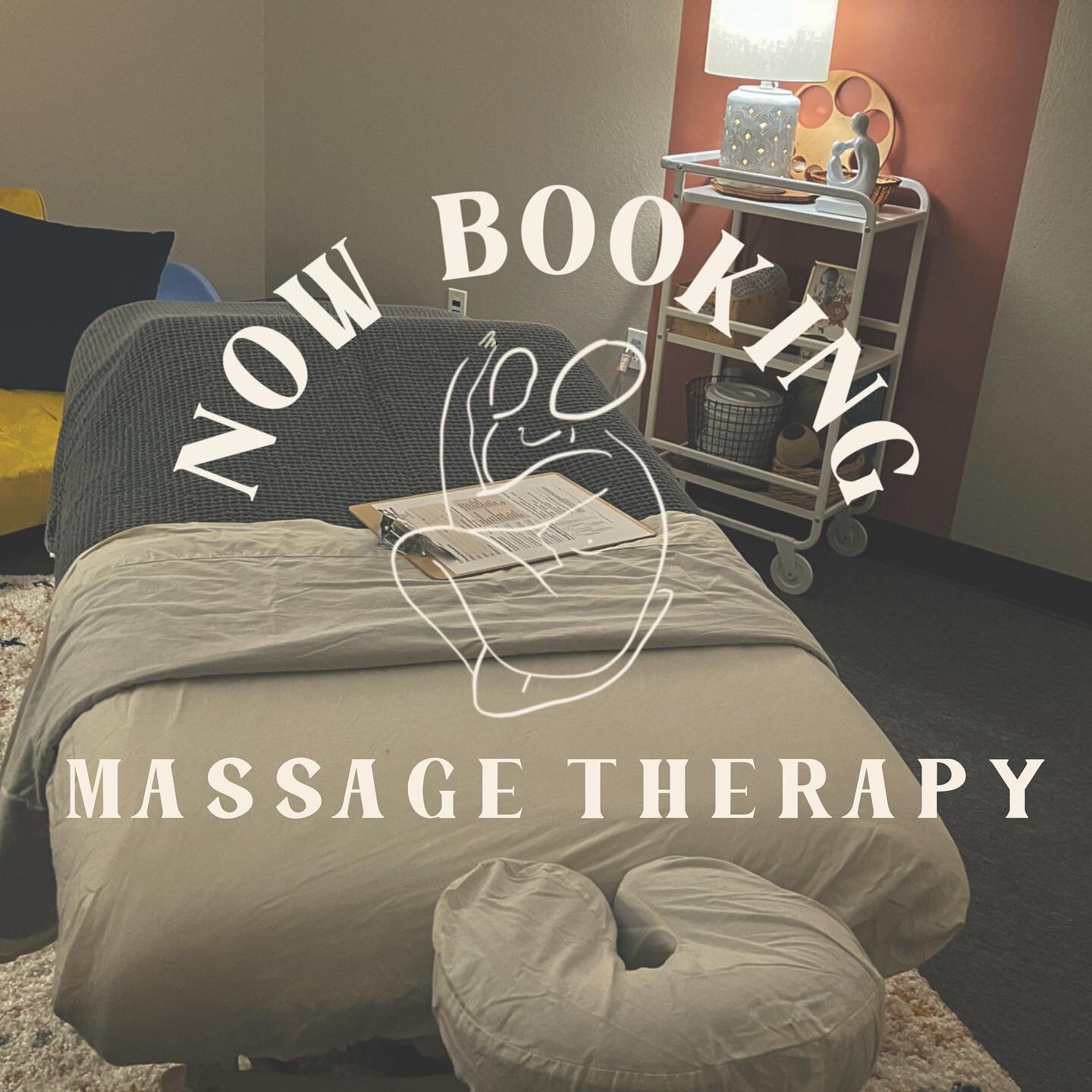 My books are open! I am currently only doing massage on Fridays and Saturdays 🤍 Visit our website &amp; click on the Massage Therapy tab to learn more!