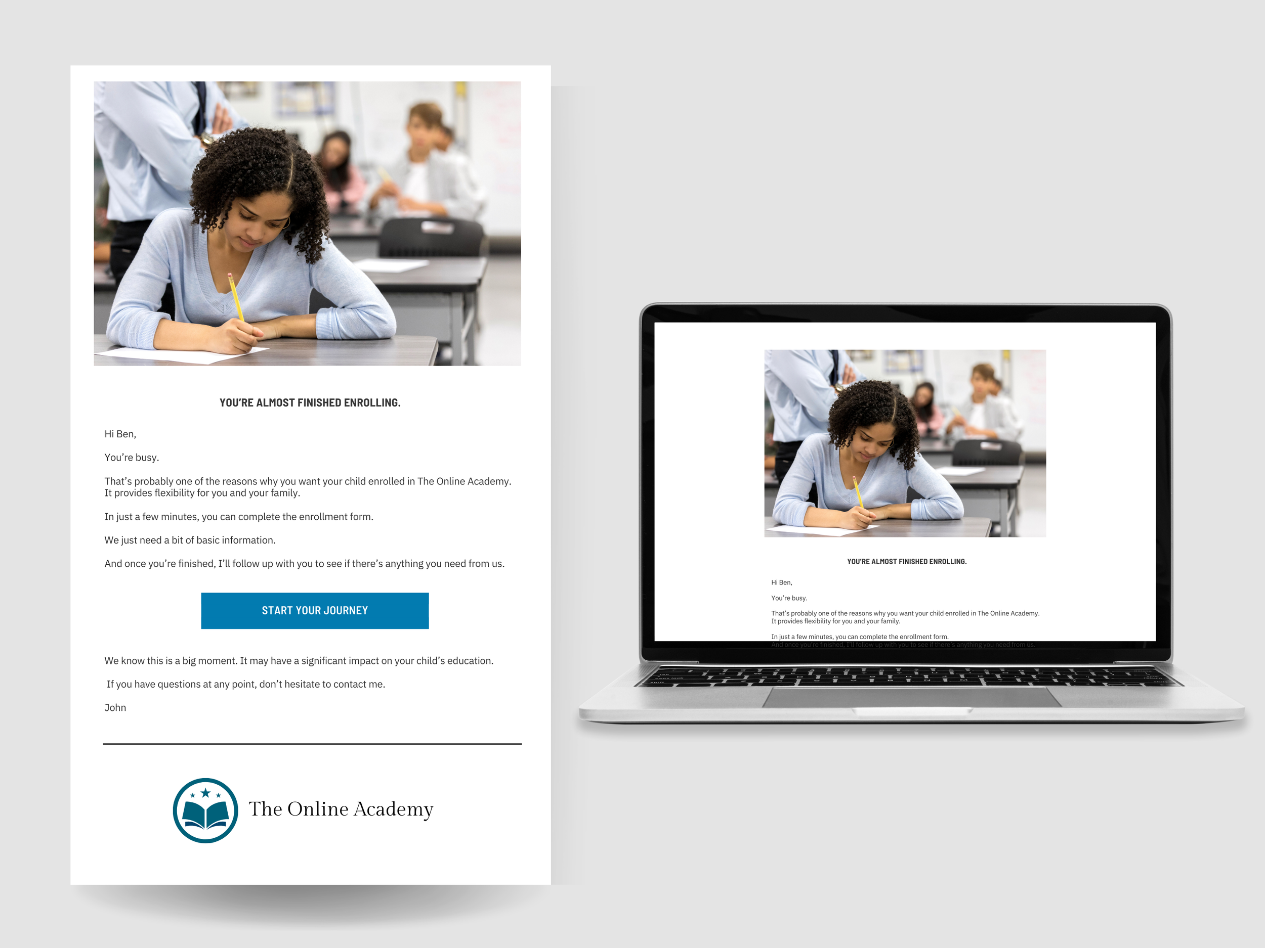 Online Academy Enrollment Email Series — Culbreth Copywriting