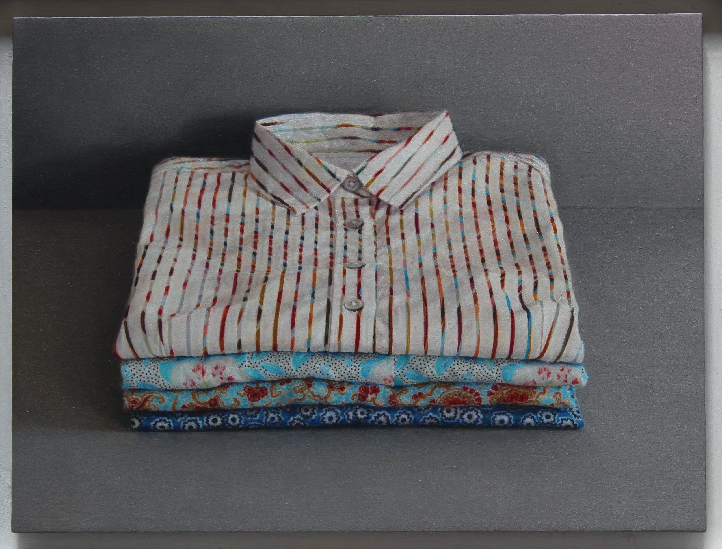 Summer Shirts, 2015, oil on board, 4 x 6 inches