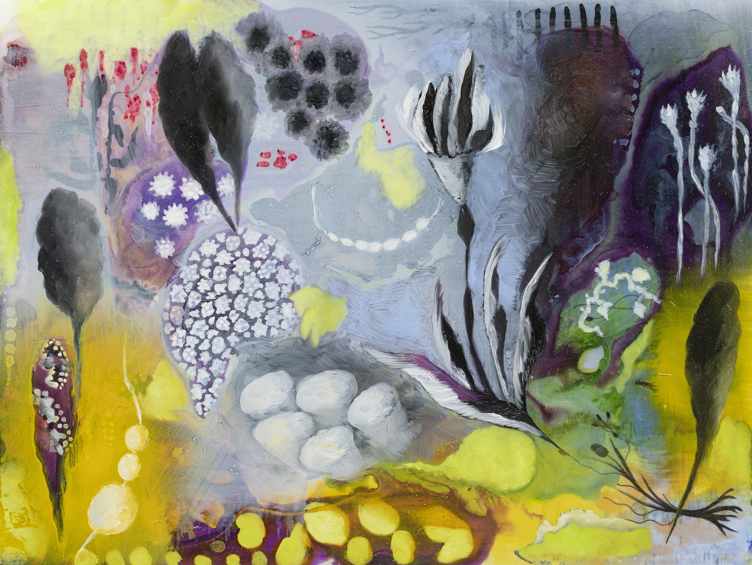 Jody Guralnick Untitled, 2025 watercolor on Yupo 9 x 12 inches