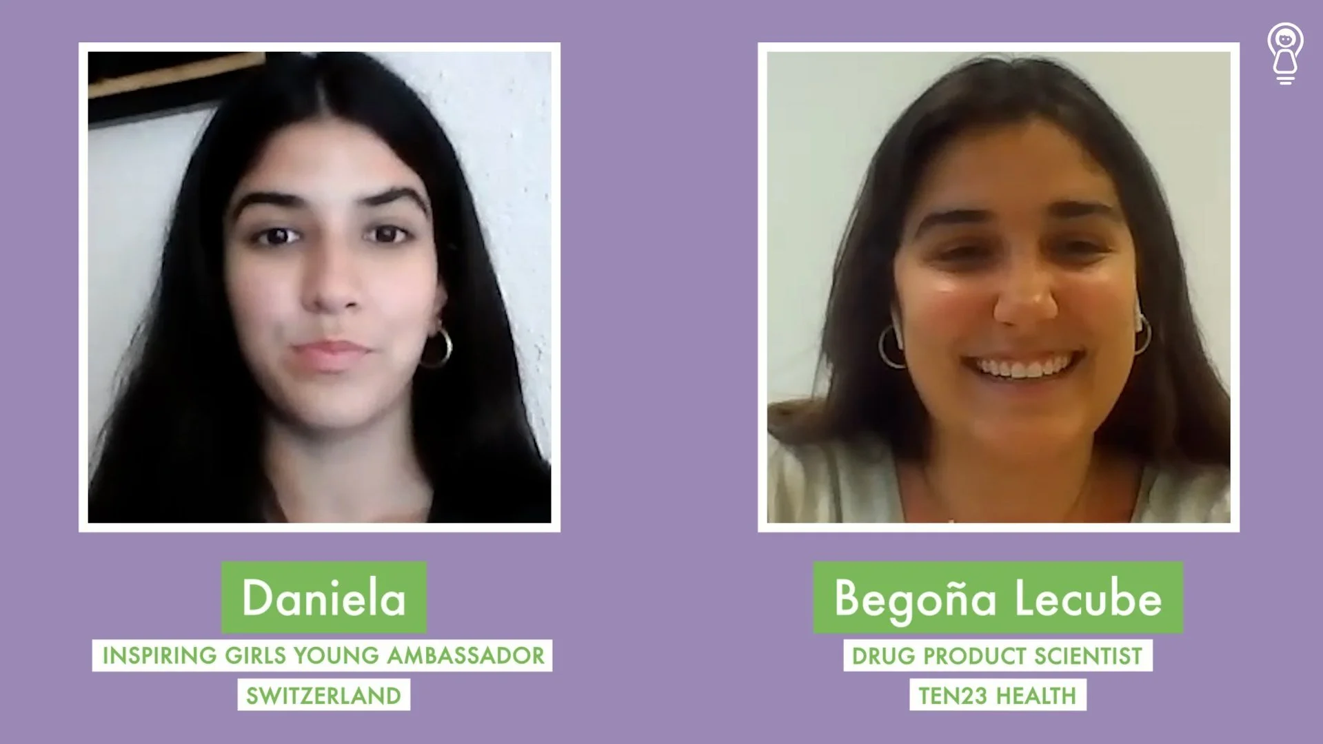 Daniela, Young Ambassador to Switzerland interviews Begoña Lecube, Drug Product Scientist