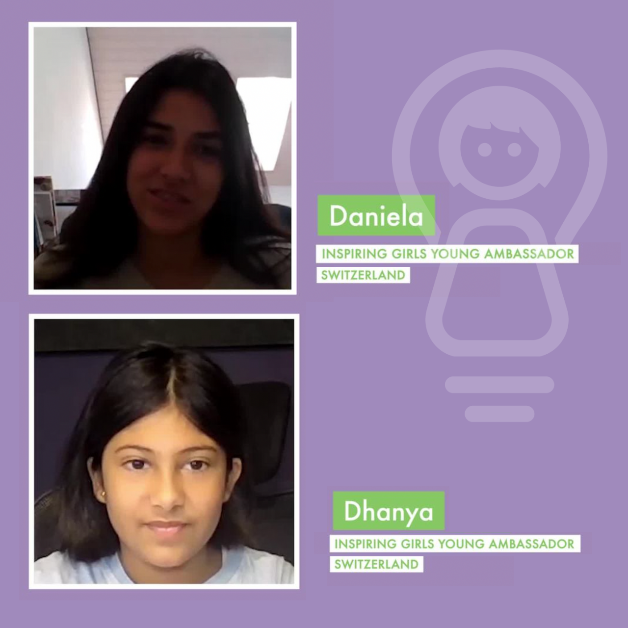 Daniela &amp; Dhanya, Young Ambassadors to Switzerland 