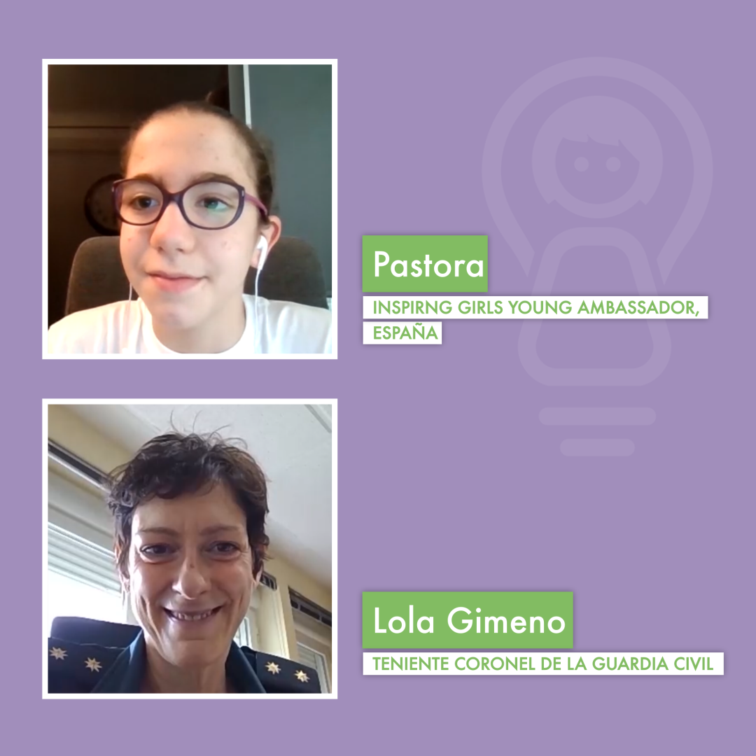 Pastora, Young Ambassador to Spain interviews Lola Gimeno, Guardia Civil 