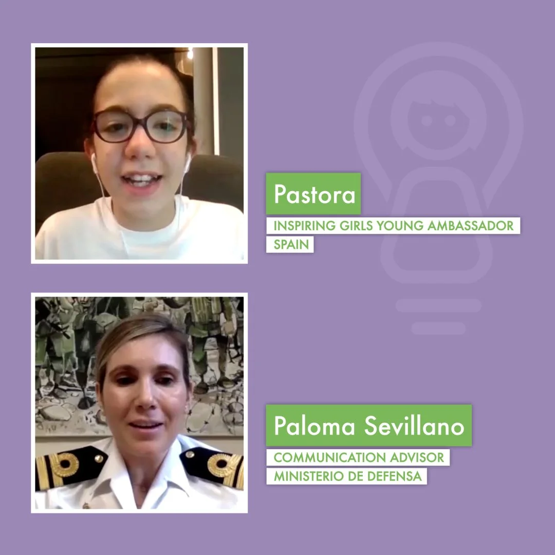 Pastora,Young Ambassador en España, entrevista con Paloma Sevillano, Ministerio de Defensa
