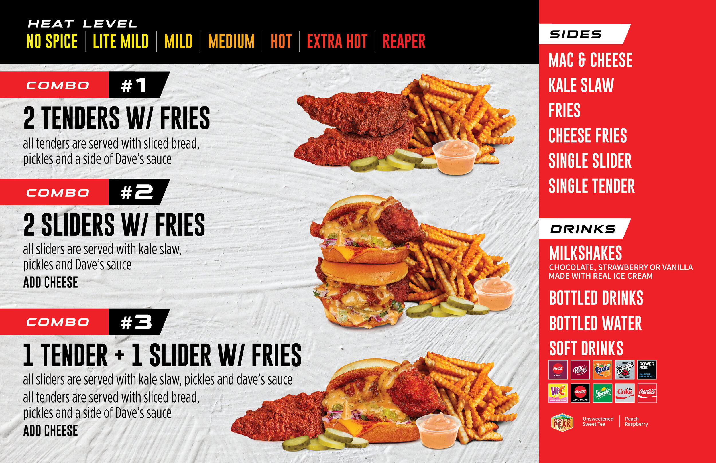 View each location’s pricing on the “Order Now!” or “Locations” tab when ordering for pickup.Text-only version of menu