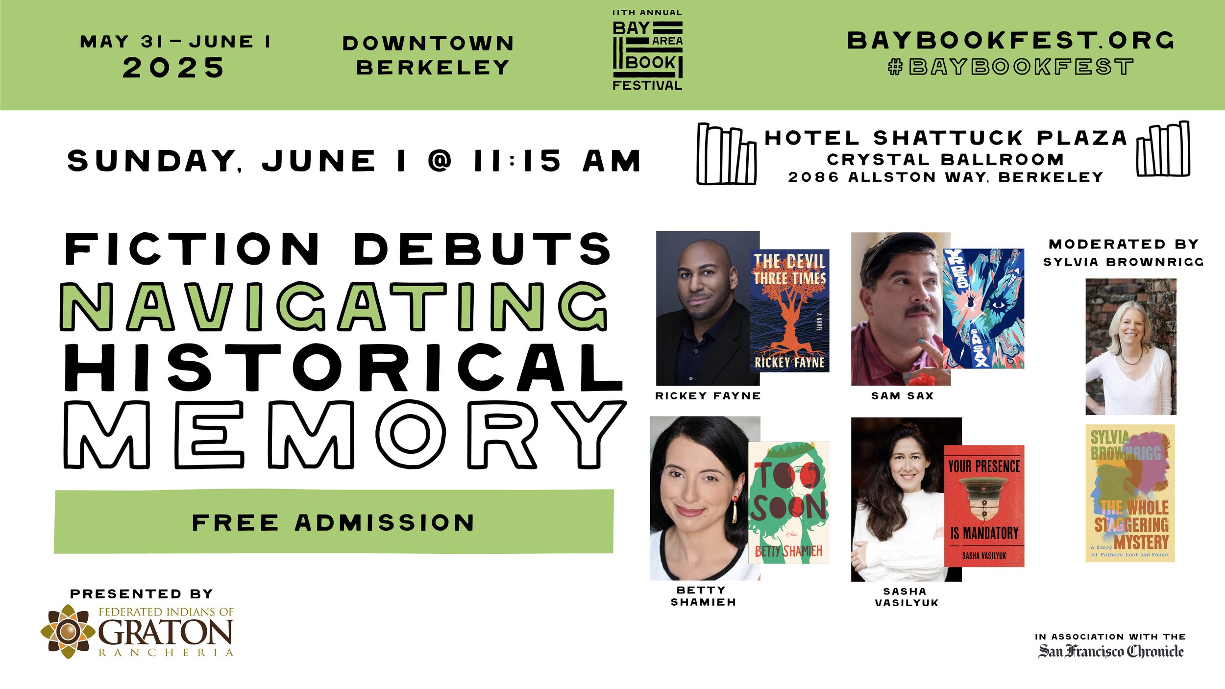 Bay Area Book Fest: Fiction Debuts Navigating Historical Memory