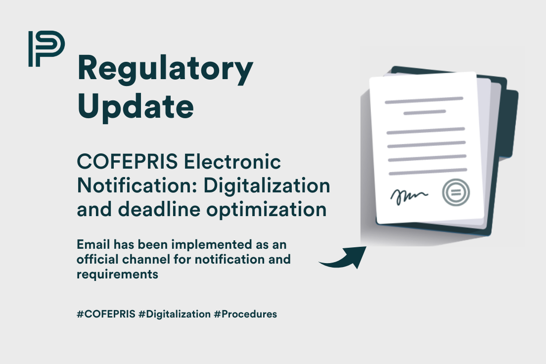 COFEPRIS Electronic Notification: Digitalization and deadline optimization