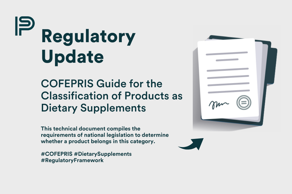 Dietary Supplement classification: Scope of the new COFEPRIS Guide