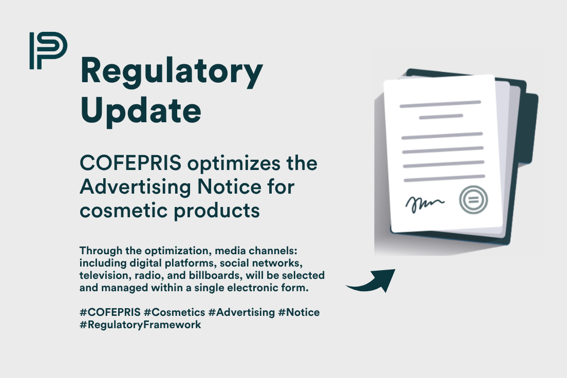 COFEPRIS optimizes the Advertising Notice for cosmetic products