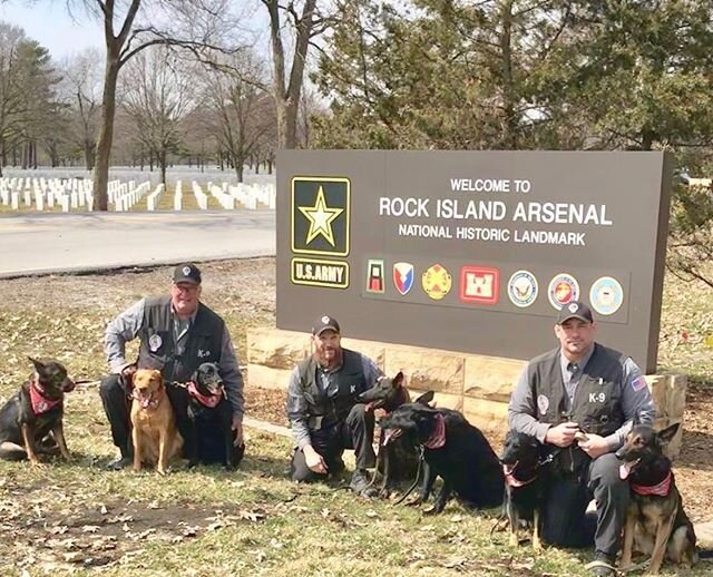 Proud to be Army contractors on this the 245th Birthday of the the US Army. Mark with K-9 Hollie, K-9 Ellie, K-9 Lexi , Henry with K- 9 Floki and K-9 Rexo and Dan with K-9 Annie, K-9 Bdak,

#dogsfordefense #d4d #k9 #bombdog #drugdog #germanshepherd #