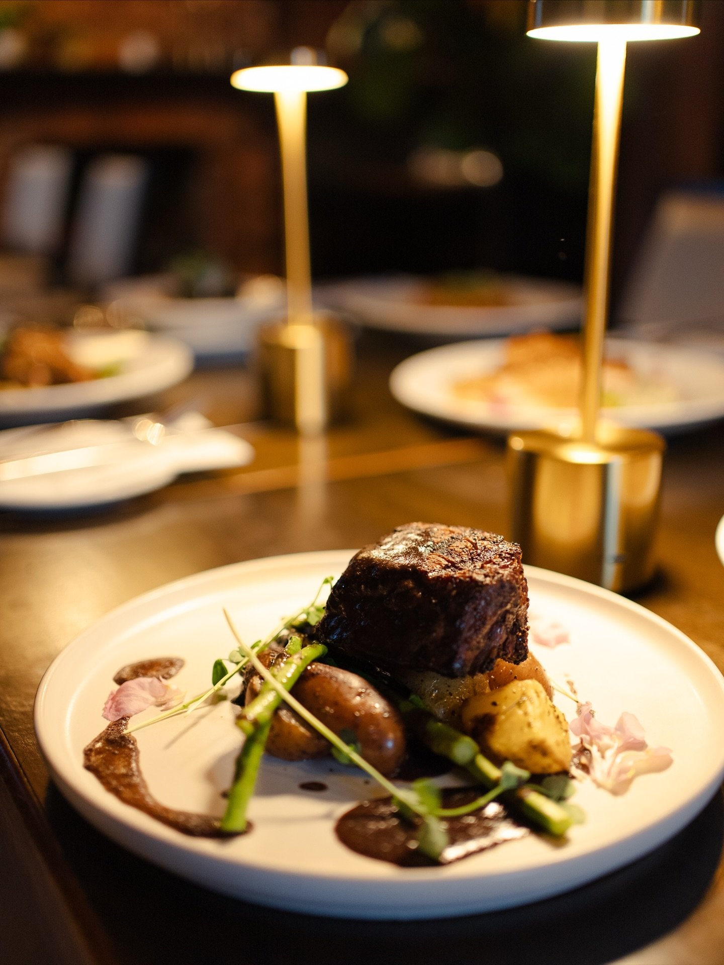 🔥 A cut above.
Our Beef Tenderloin &mdash; perfectly grilled and finished with a rich blueberry port wine reduction 🍷🫐
Served with herbed baby potatoes and fresh market vegetables for the ultimate indulgence 🥩✨

#TheGypsyTeaRoom #BeefTenderloin #