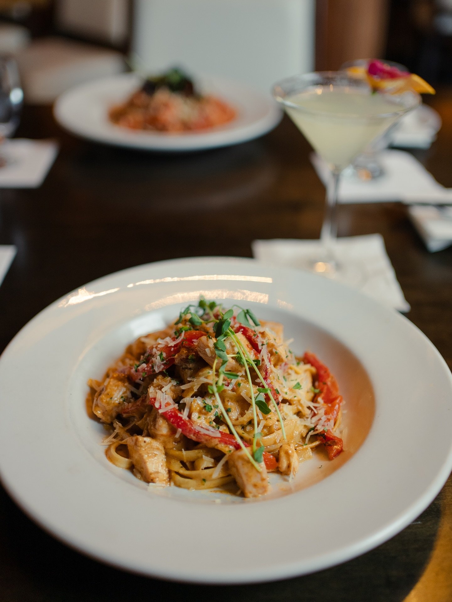 🍝🔥 Creamy with a kick.
Our Chicken Fettuccine &mdash; tossed in a rich Cajun cream with roasted red pepper, garlic, white wine, and parmesan.

Comfort food, elevated. ✨

#TheGypsyTeaRoom #ChickenFettuccine #StJohnsEats