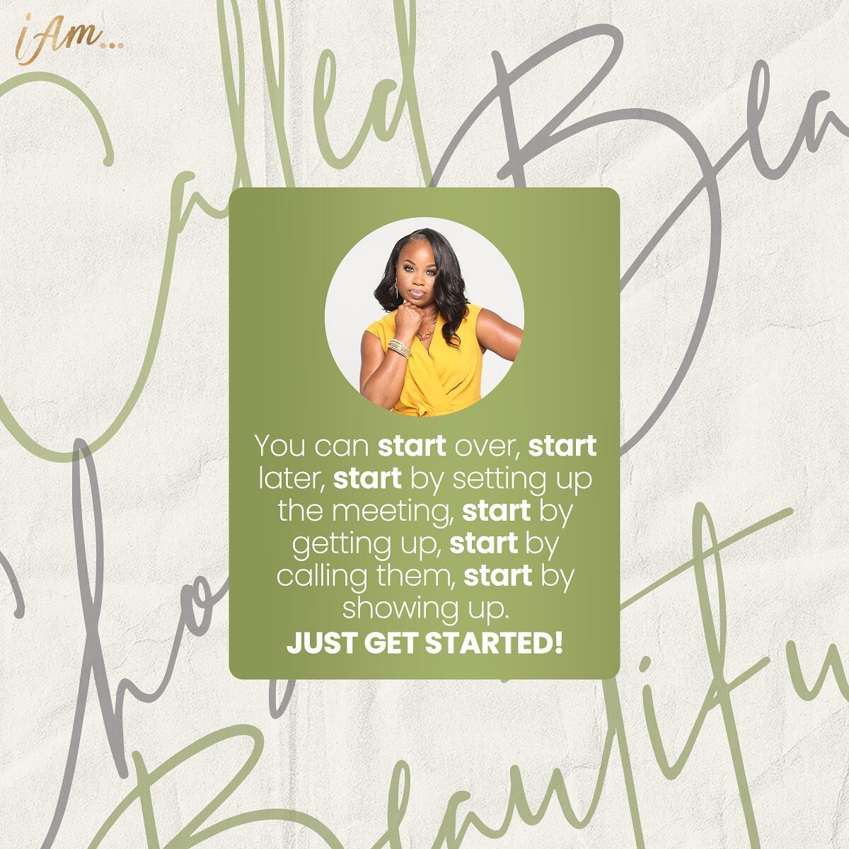 Fam remember&hellip;JUST GET STARTED! 

The first step is staring. That&rsquo;s it l, that&rsquo;s the post. 💚
