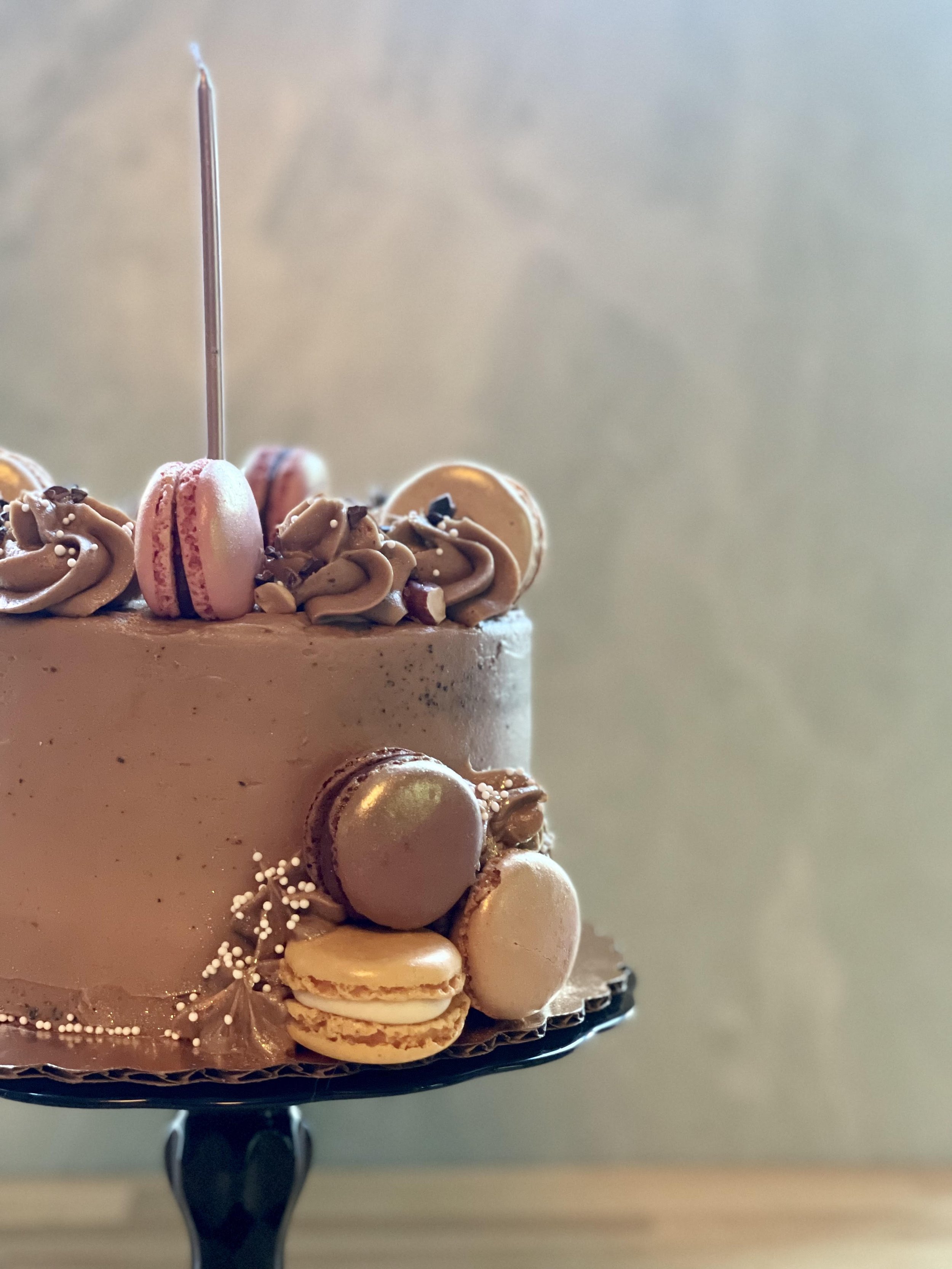 Nutella Macaron Birthday Cake 2.jpeg