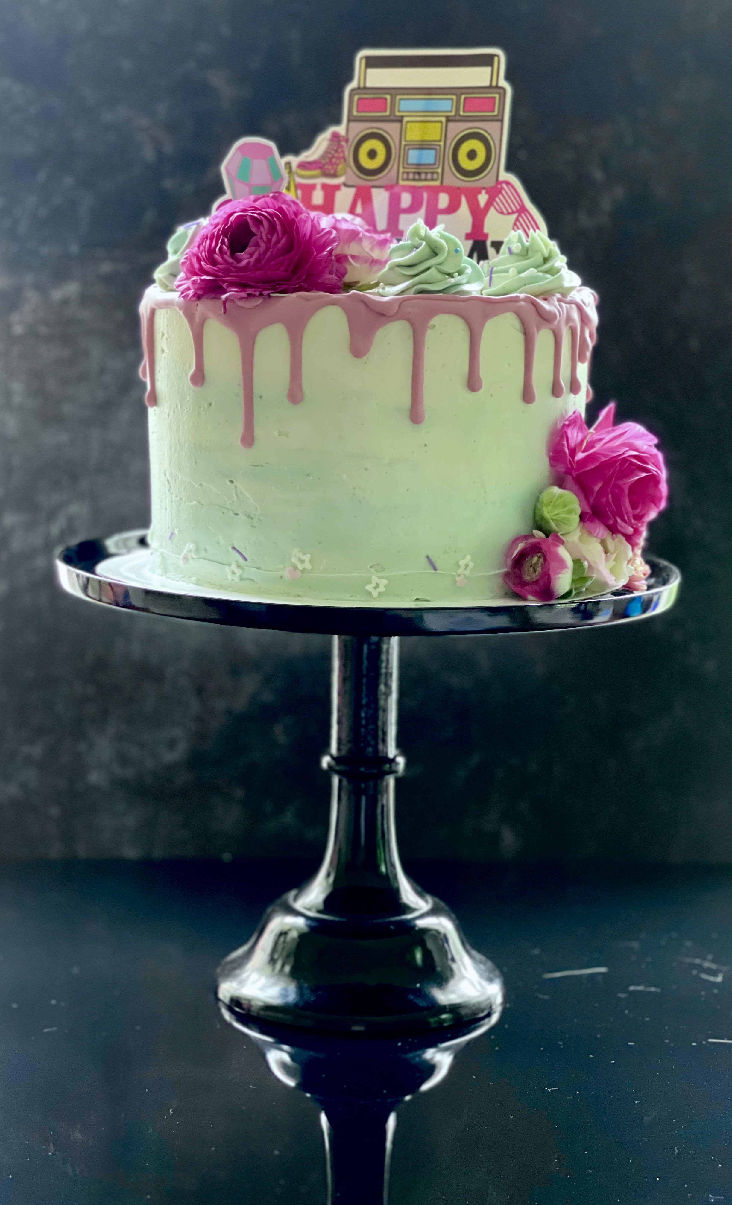 90s Themed Birthday Cake — Clean Made Bakes – Modern Gluten Free Cakes & Bakes