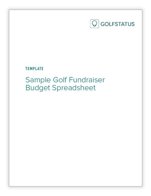 Sample Golf Tournament Budget Spreadsheet