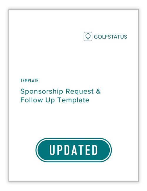 Sponsorship Request &amp; Follow Up Template