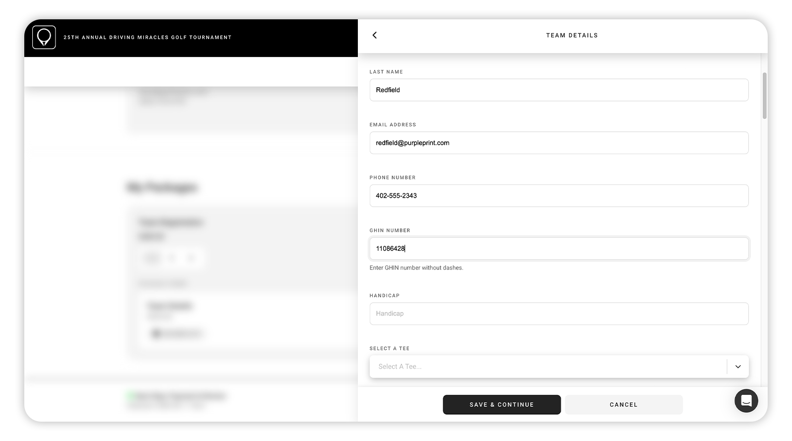 Collect Golf-Specific Information