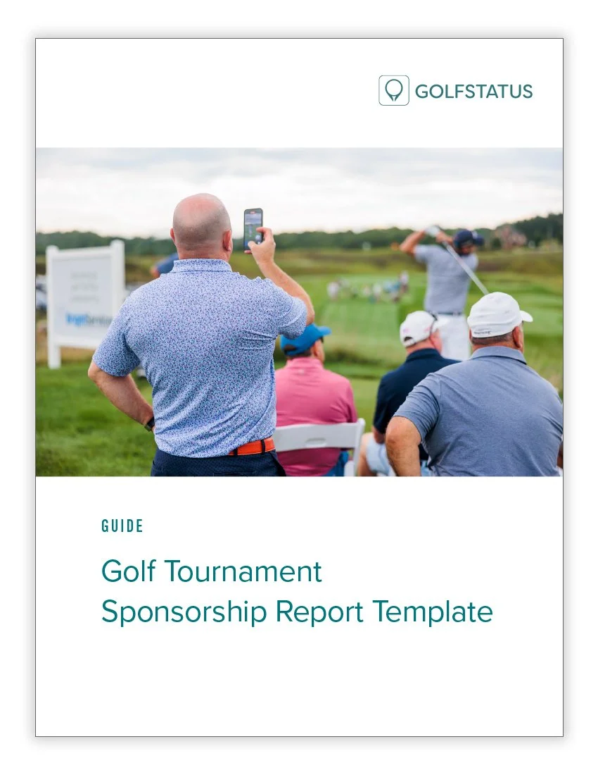 Golf Tournament Sponsorship Report Template