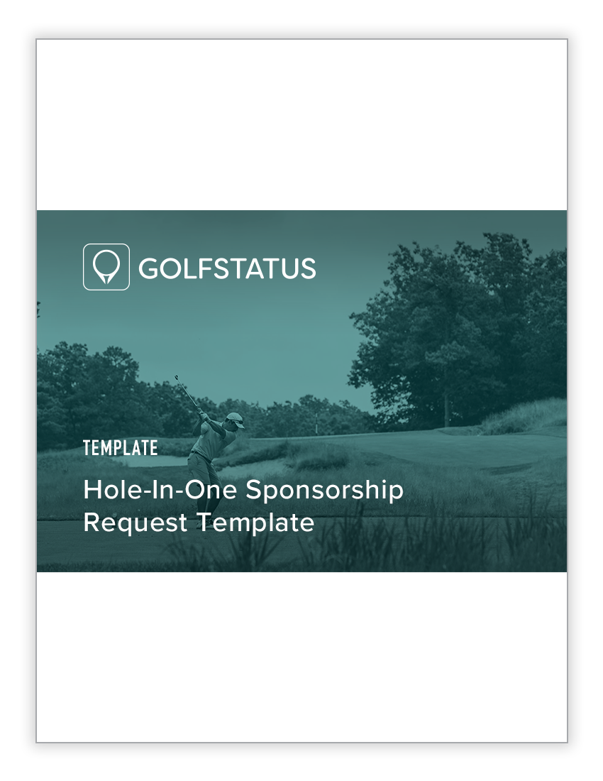 Hole-In-One Sponsorship Request Template