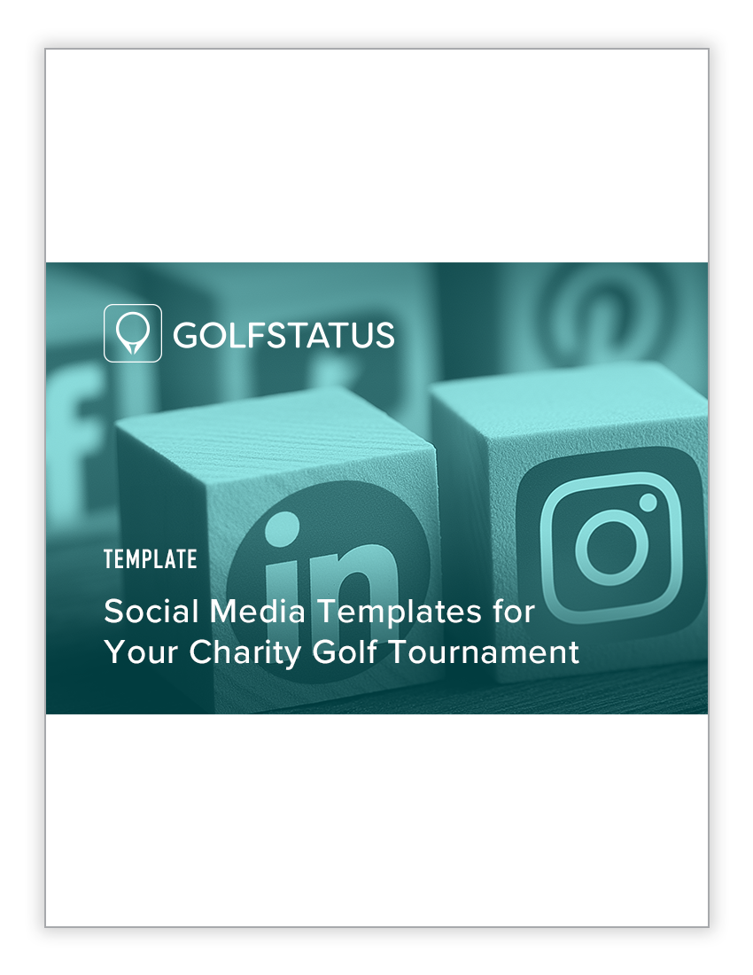 The cover of the Social Media Templates for Your Charity Golf Tournament downloadable resource.