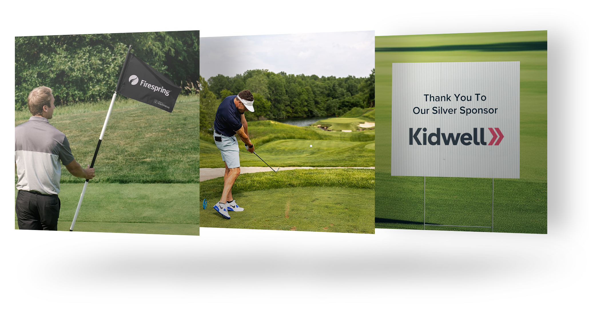 A tablet showing the backend of GolfStatus' tournament management software