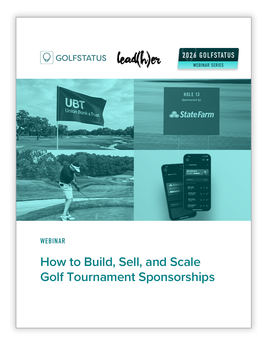 How to Build, Sell, and Scale Golf Tournament Sponsorships Webinar Cover