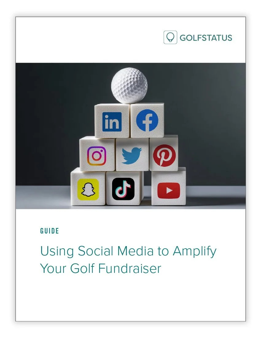 The cover of the Using Social Media to Amplify Your Golf Fundraiser downloadable resource.