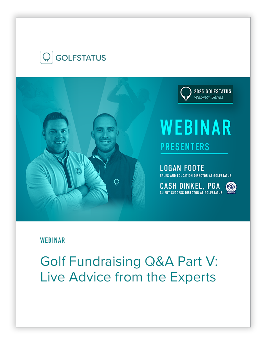 Golf Fundraising Q&A Part V: Live Advice from the Experts