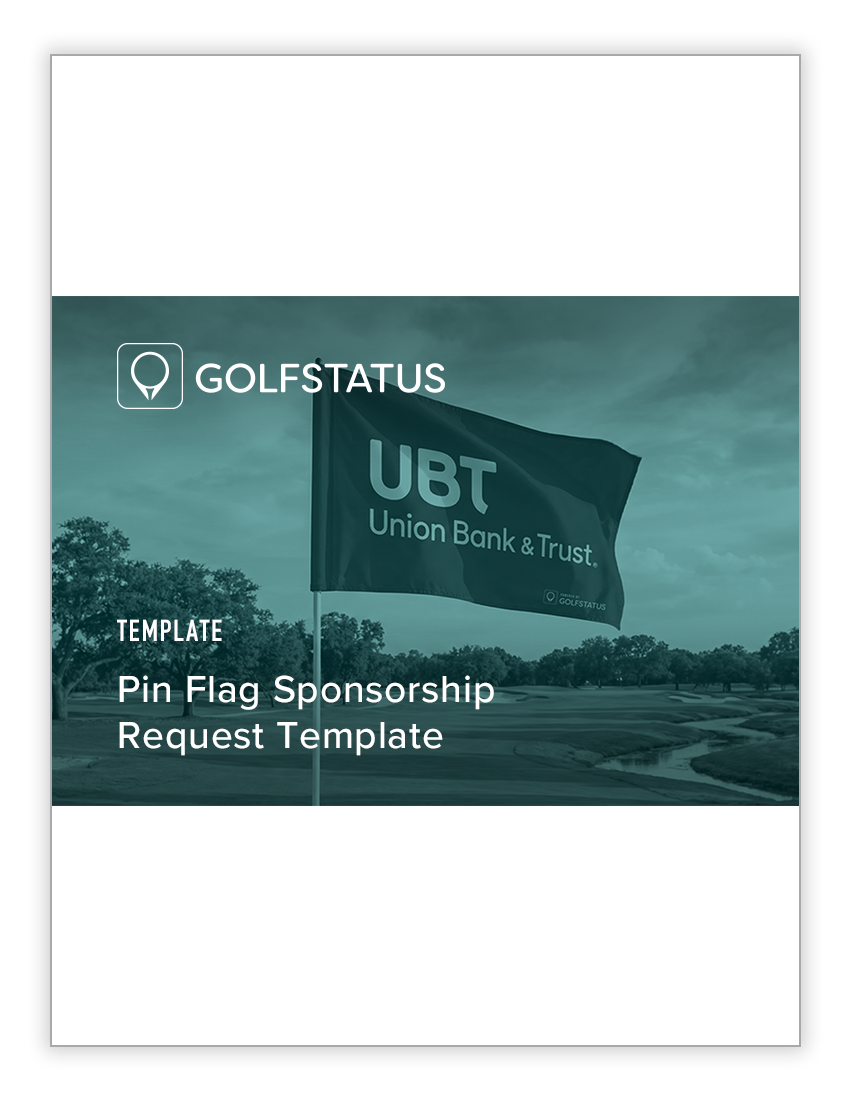 Pin Flag Sponsorship Request Template