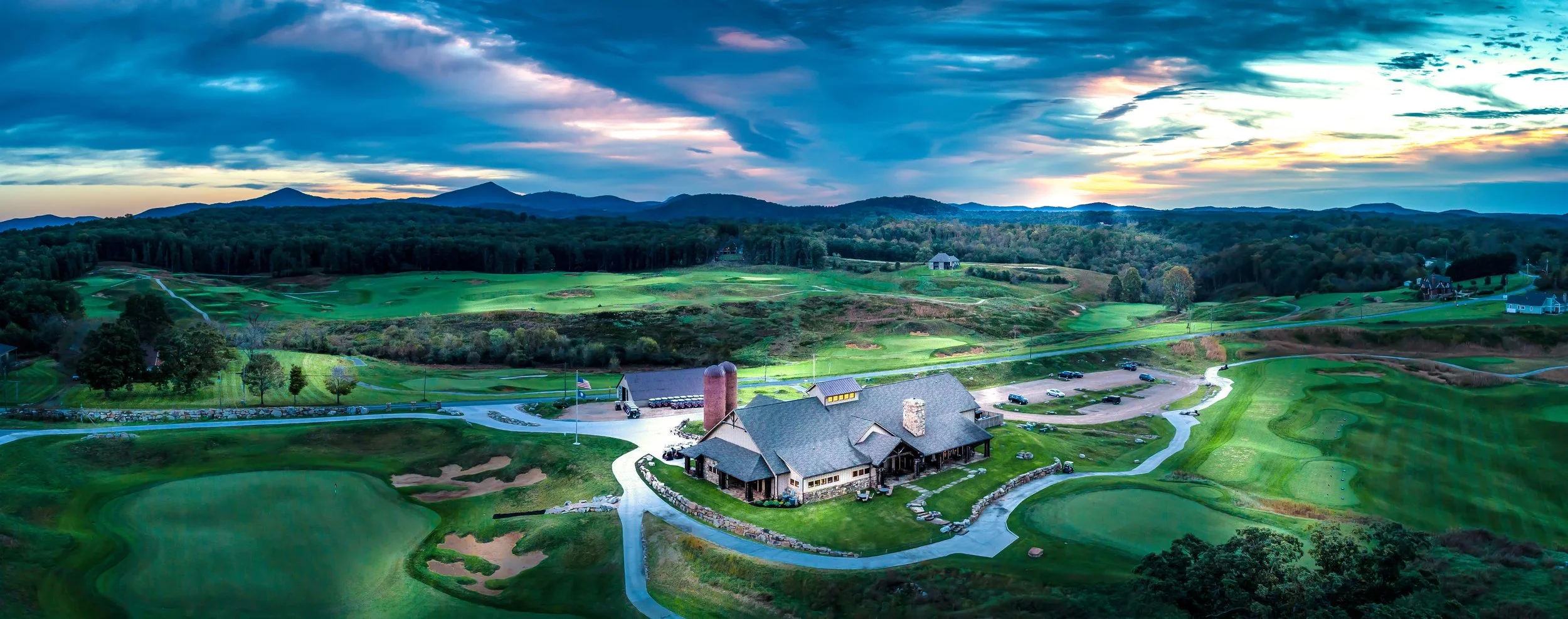 An aerial view of Ballyhack, one of Dormie Network Foundation's golf clubs.