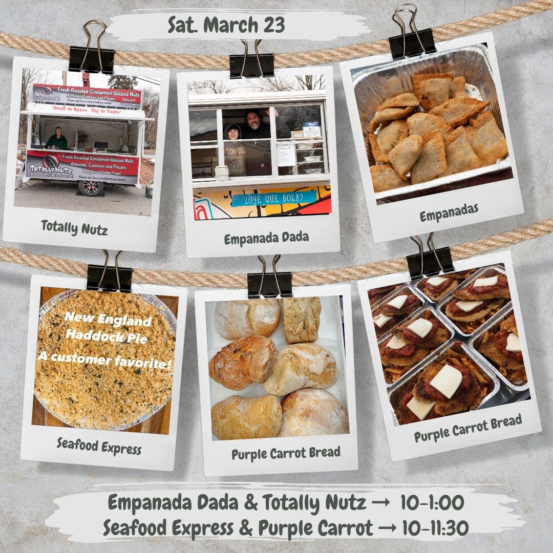 Come shopping this Sat. March 23rd at Maxwell's for all your lawn &amp; garden supplies and then stop for lunch &amp; snacks. There will be empanadas, seafood, bread, take &amp; bake meals, and cinnamon glazed nuts - all in Maxwell's parking lot. Vis