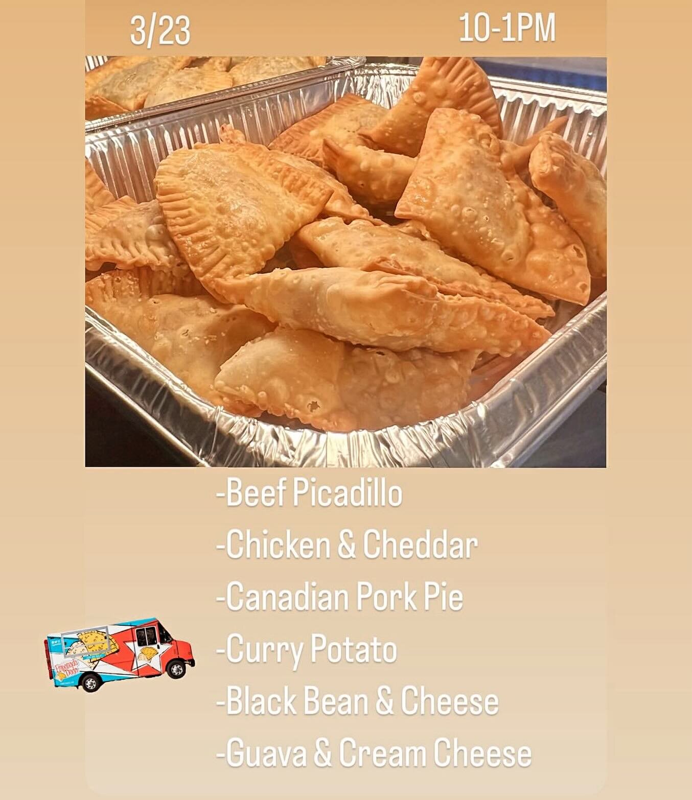 Today&rsquo;s menu for lunch. Sat March 23 10-1:00 🥟