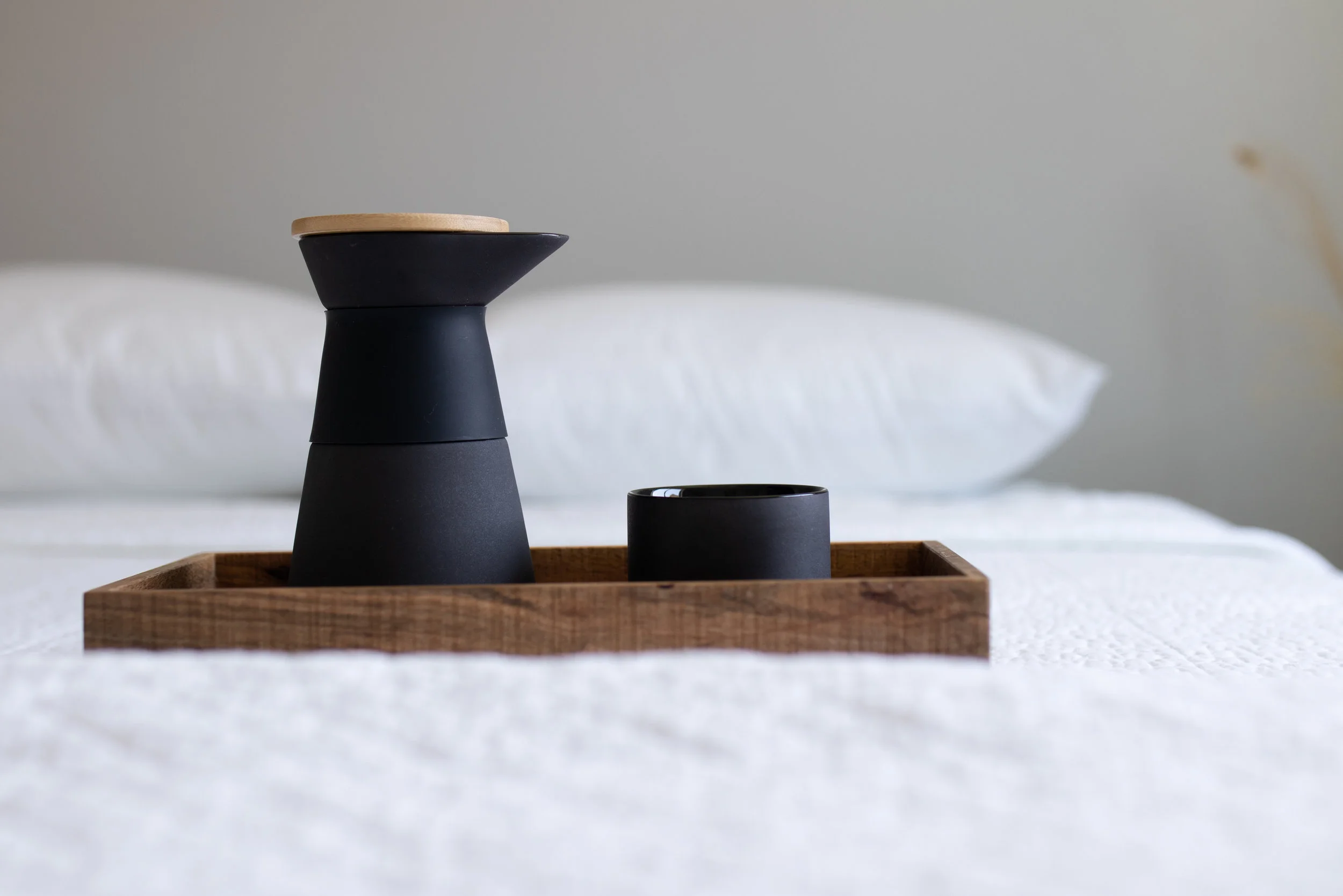 Stelton Coffee in Minimalist Bedroom