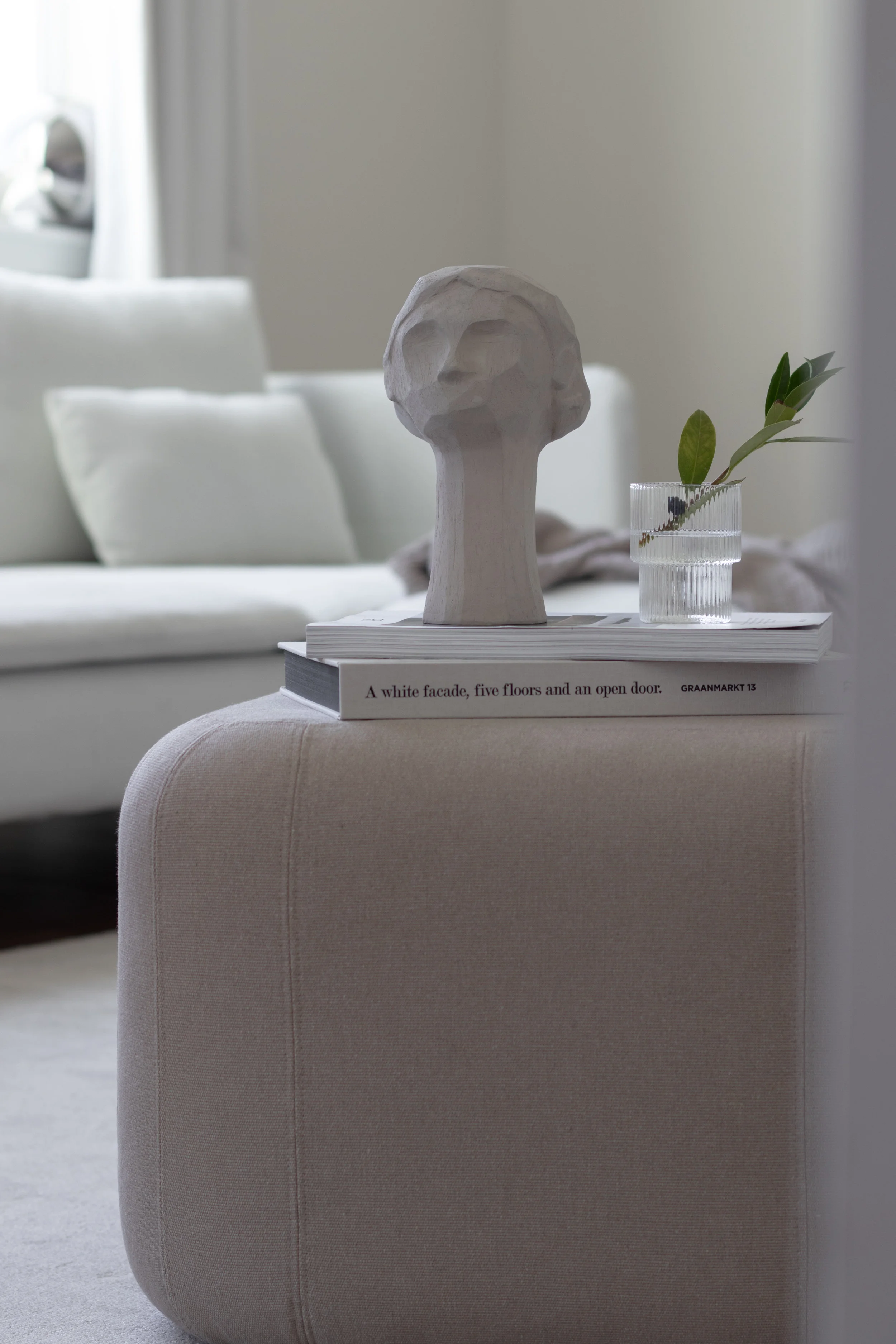 Kristiina x Catcooe collaboration sculptures in a minimal settin