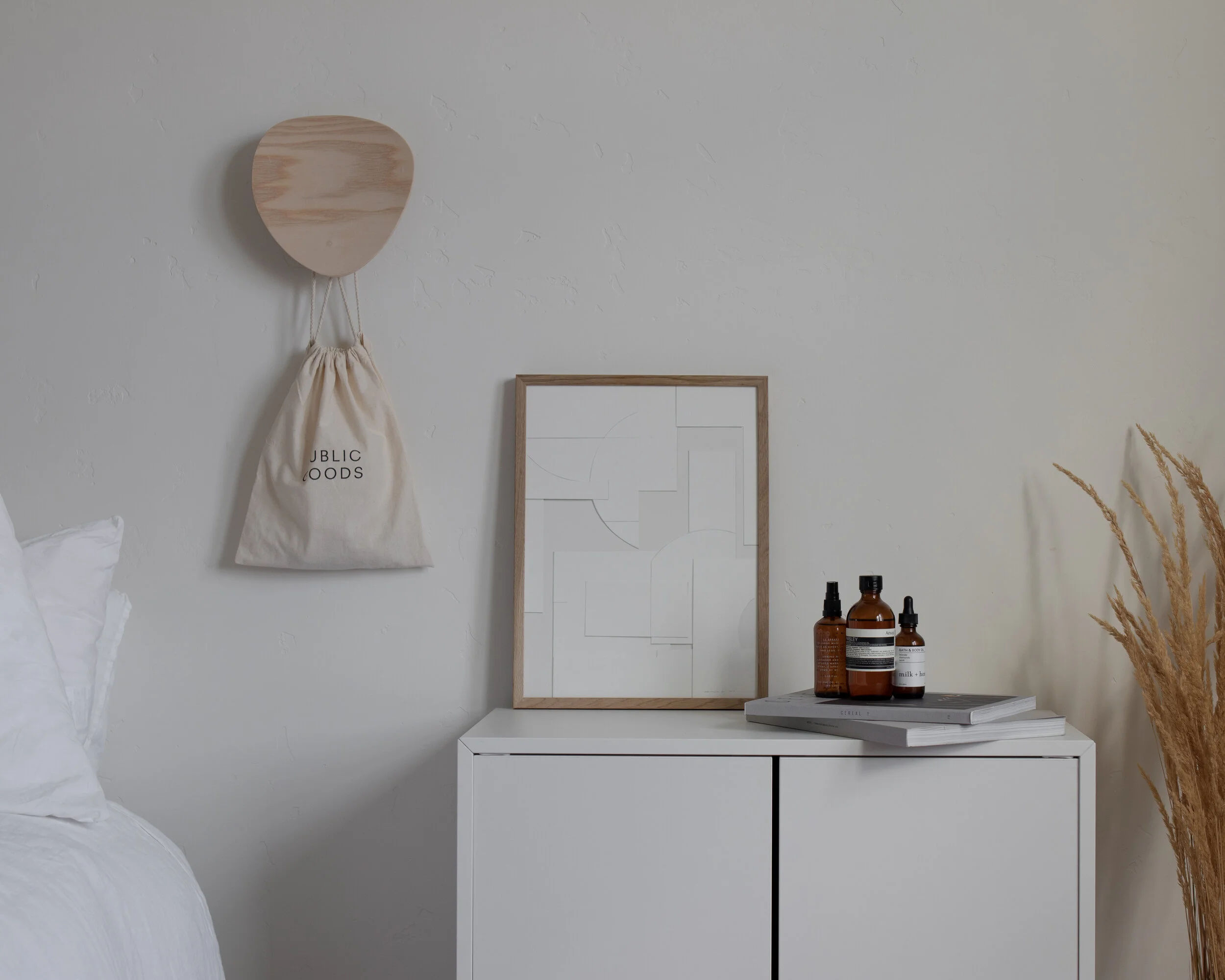 Kovac wall hooks in a nordic bedroom space
