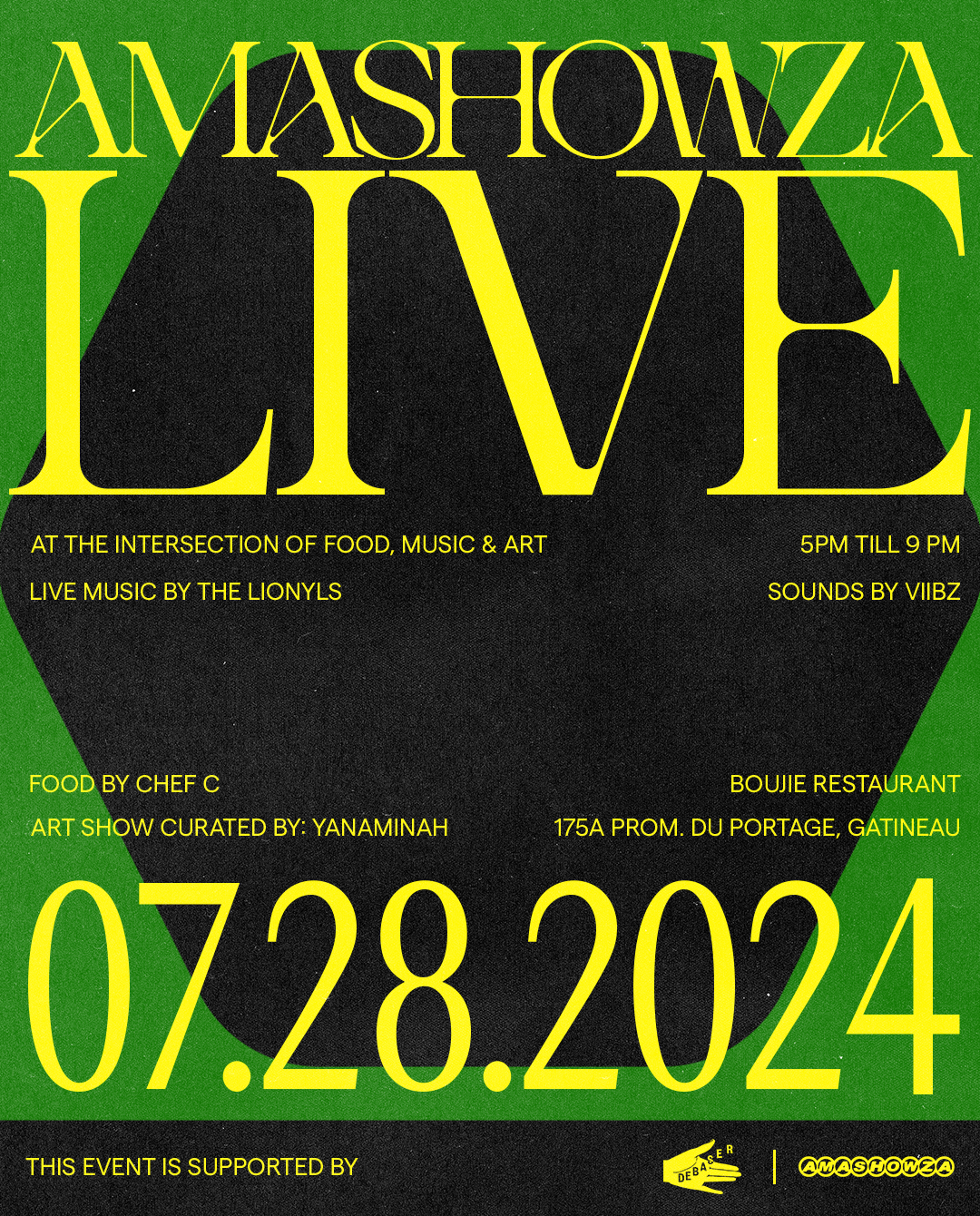 AMASHOWZA LIVE: At the intersection of food, art, &amp; music