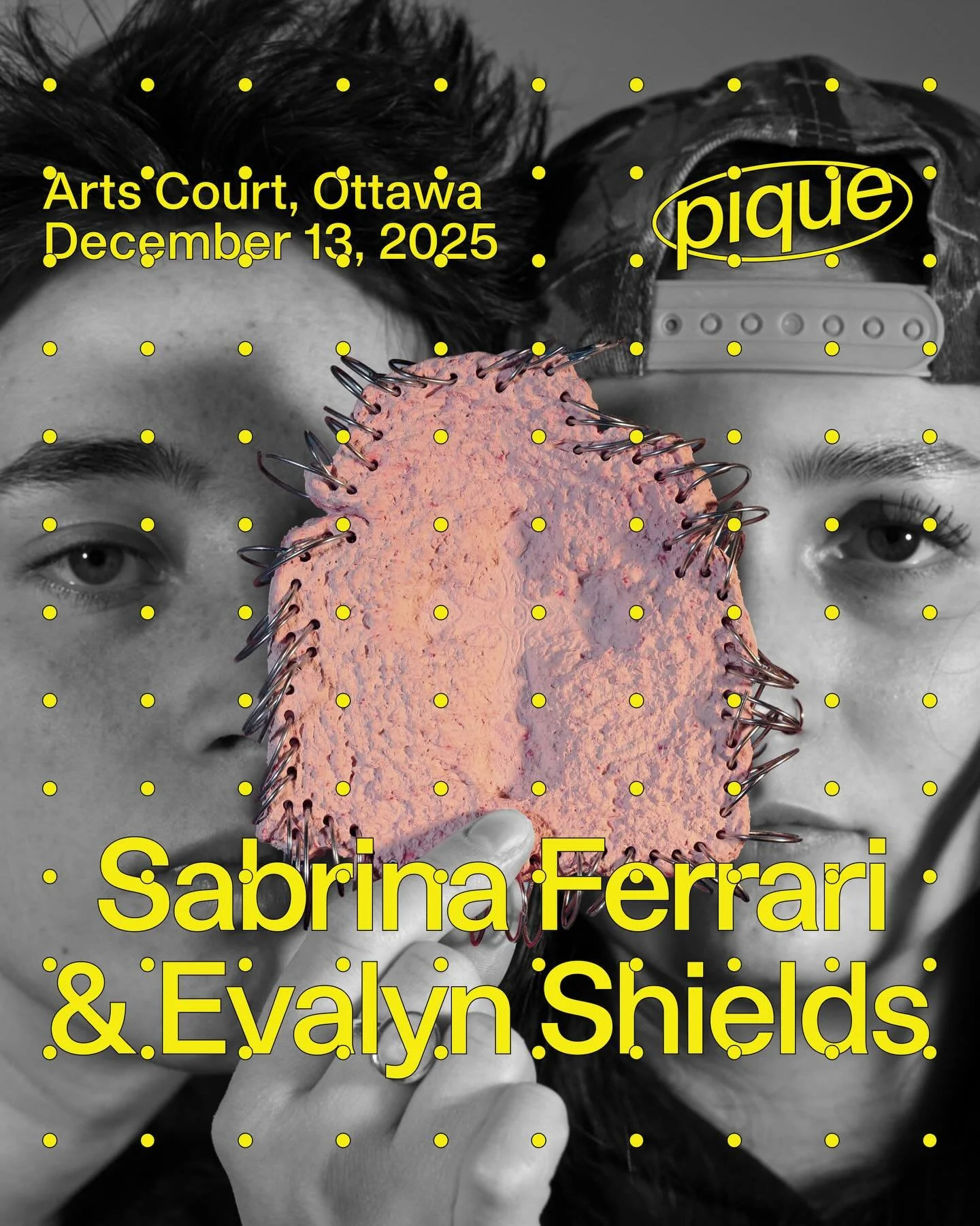 Ottawa-based artists Sabrina Ferrari @androgynousmuppet and Evalyn Shields @washingmachine_art bring their anti-disciplinary collaborative practice to Pique on December 13. 🌟

Through large-scale interactive installations that draw on religious aest