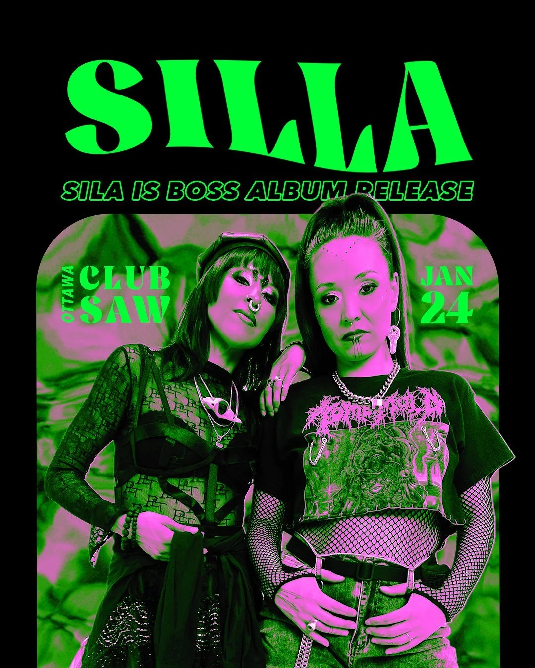 Announcing 📣 Inuit throat singing duo, @sillathroatsingers celebrate the release of SILA IS BOSS, a fierce sonic experiment where throat singing meets club energy, on Sat Jan 24 at Club SAW
Don&rsquo;t miss this rare Ottawa concert bridging Indigeno