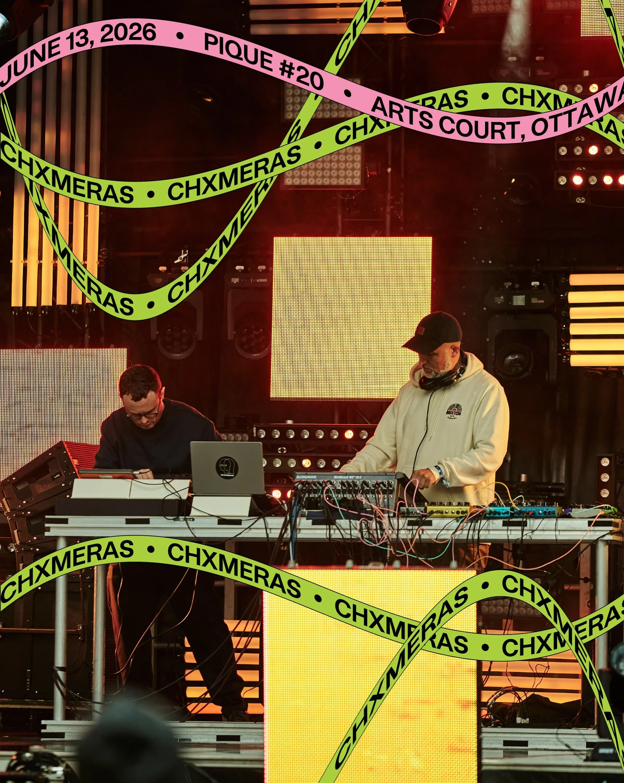 Step into the mutating circuitry of @CHXMERAS at Pique&rsquo;s 5th-anniversary edition 🌖 

CHXMERAS&rsquo; propensity for angular, otherworldly electronica establishes a hallucinatory futurist landscape. The Vancouver-based duo&rsquo;s 2024 album Te