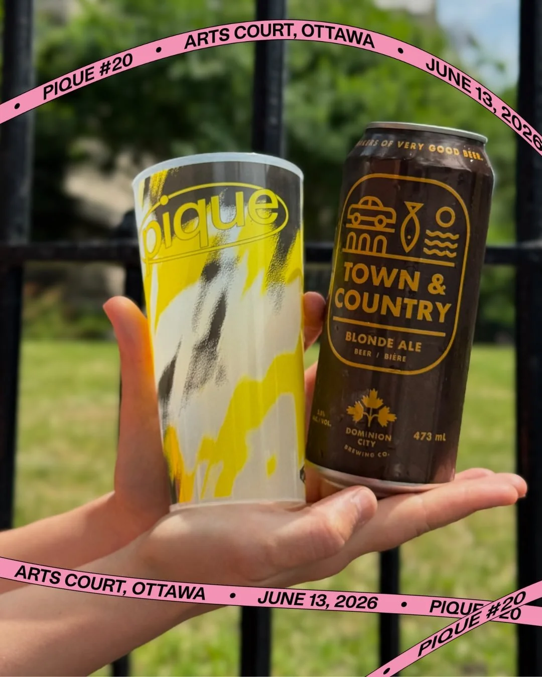 We are thrilled to partner with @dominioncity again this year to reduce single-use cup waste at Pique! Enjoy Dominion City beer and other beverages from our reusable Pique eco-cups.

Thanks to our partners at Dominion City Brewing for sponsoring our 
