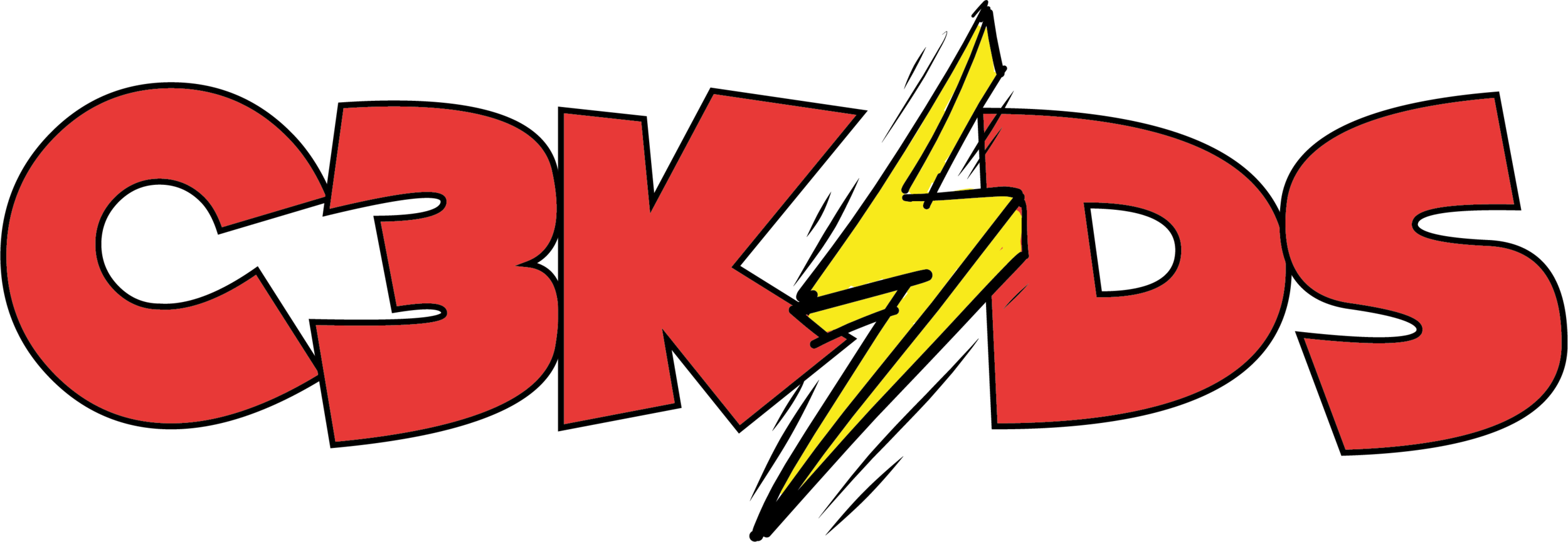 Logotipo en colores rojo, negro y amarillo que dice 'CRIKS' con un rayo amarillo en el centro.