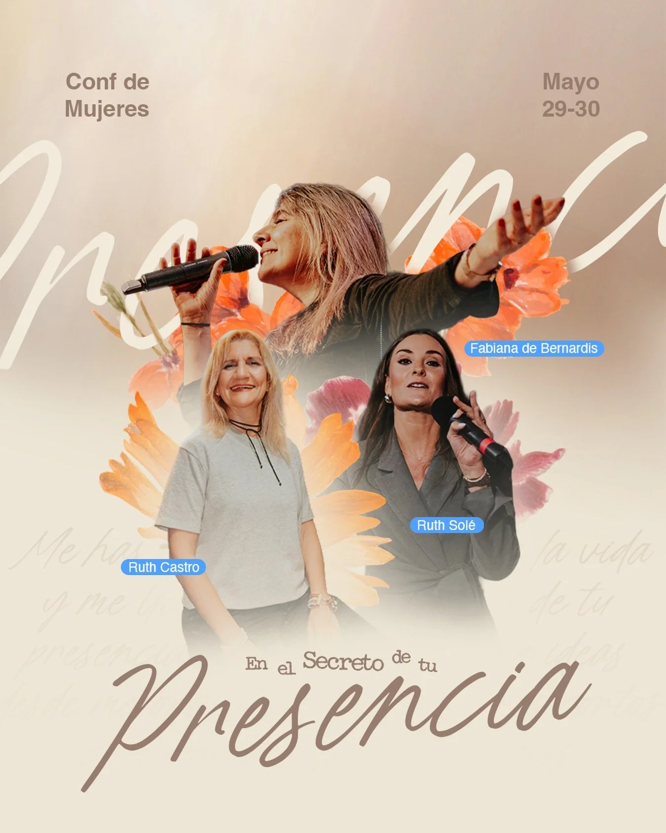 ✨ CONFERENCIA DE MUJERES &mdash; EN EL SECRETO DE TU PRESENCIA ✨

Hay un lugar donde todo cobra vida&hellip; y ese lugar es Su presencia.

Este 29 y 30 de mayo queremos abrir un espacio para ti: para volver, para respirar, para ser llena.

📍 29 MAYO