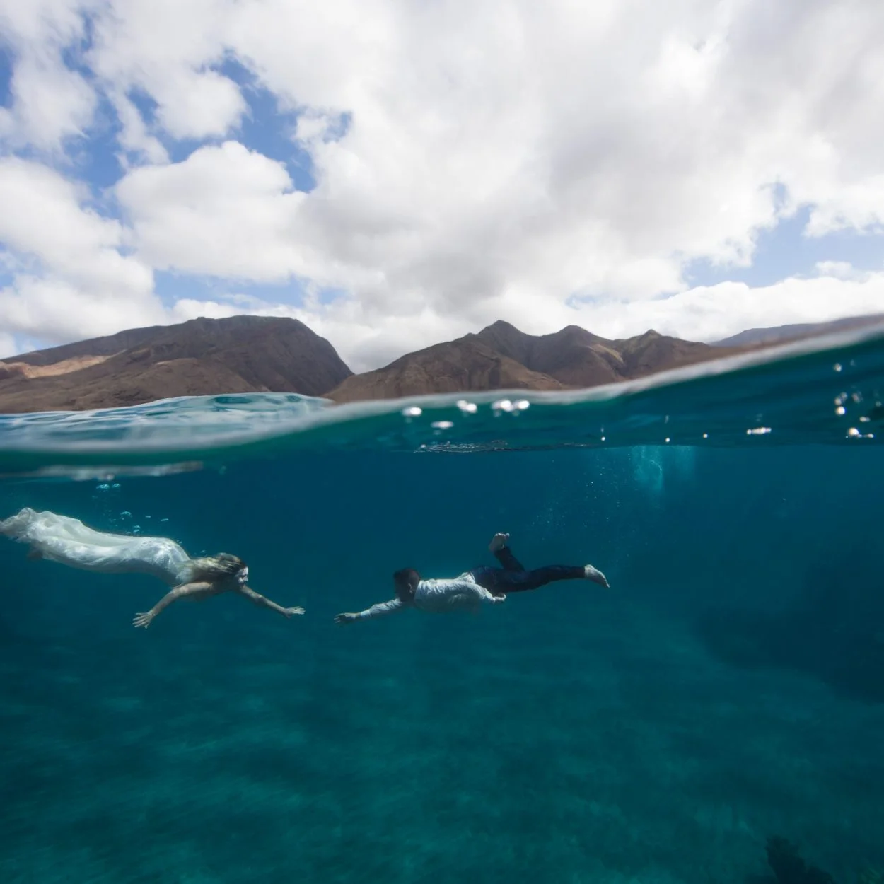 An Underwater Maui Photography Session